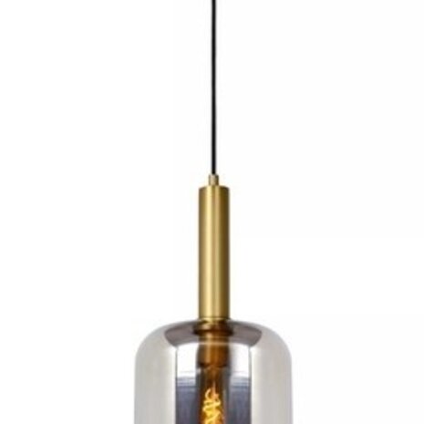 Lucide LED-Beleuchtung LED Hanglamp JOANET mat goud - E27 fitting - Fumé Lucide LED-Beleuchtung LED Hanglamp JOANET mat goud - E27 fitting - Fumé