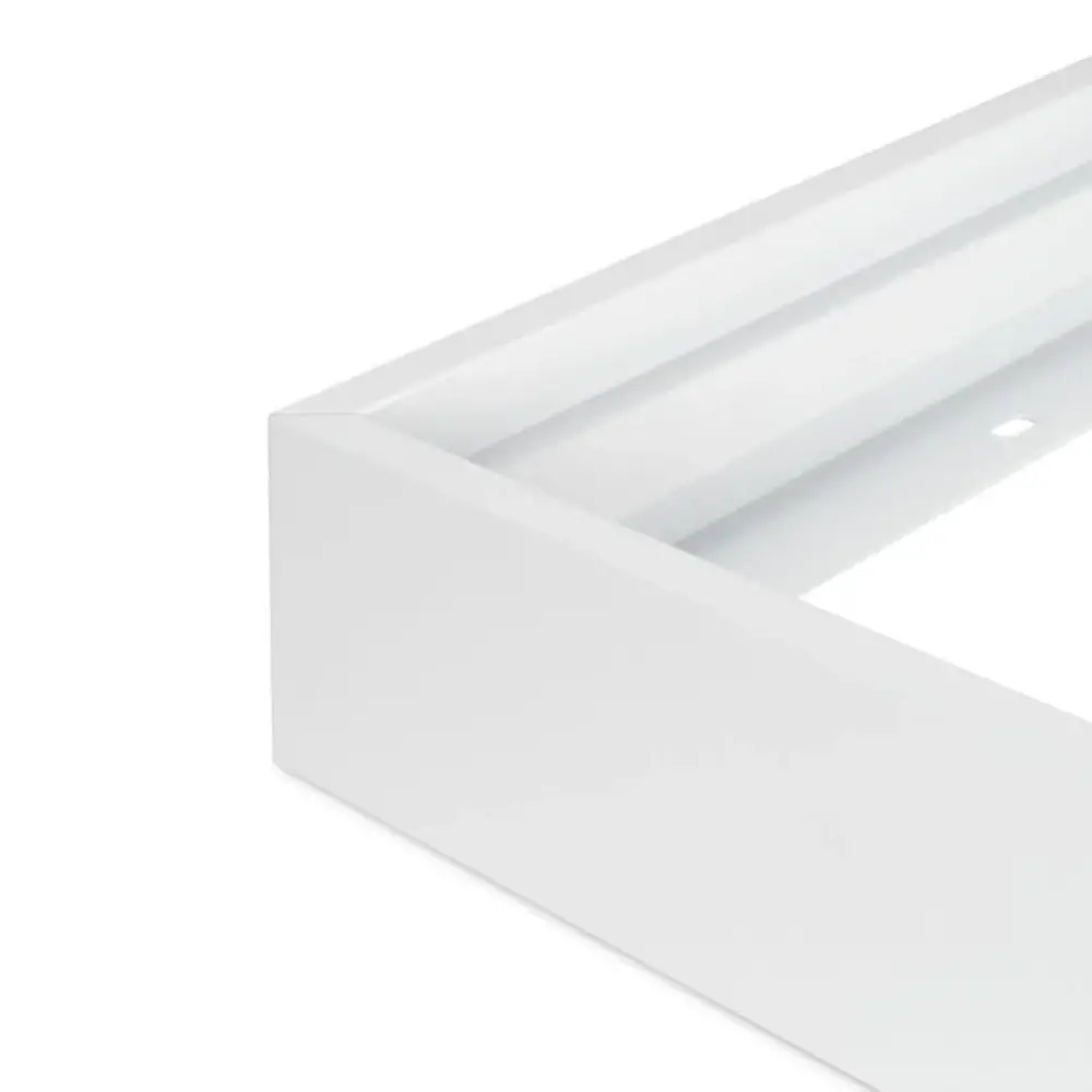 LCB LED-Beleuchtung Innovatives Design, hochwertige Technik & schnelle Lieferung! Aufputz Weiss - für LED-Panels - 120x60 cm - 68MM hoch | Deckenrahmen für Backlit- und Sidelit-Paneele