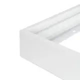 LCB LED-Beleuchtung Innovatives Design, hochwertige Technik & schnelle Lieferung! Aufputz Weiss - für LED-Panels - 120x60 cm - 68MM hoch | Deckenrahmen für Backlit- und Sidelit-Paneele