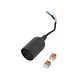 LCB LED-Beleuchtung Innovatives Design, hochwertige Technik & schnelle Lieferung! Renovierfassung Schwarz - E27 Fassung | Inkl. WAGO Verbindungsklemme 2-polig 4mm² 221-413 - Set