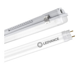 Ledvance Komplettset - 150cm Doppelfassung - IP65 Feuchtraum -Wannenleuchte + 2 x 25W LED Leuchtstoffröhren 6000K - 865 - Tageslichtweiß Ledvance Komplettset - 150cm Doppelfassung - IP65 Feuchtraum -Wannenleuchte + 2 x 25W LED Leuchtstoffröhren 6000K - 865 - Tageslichtweiß