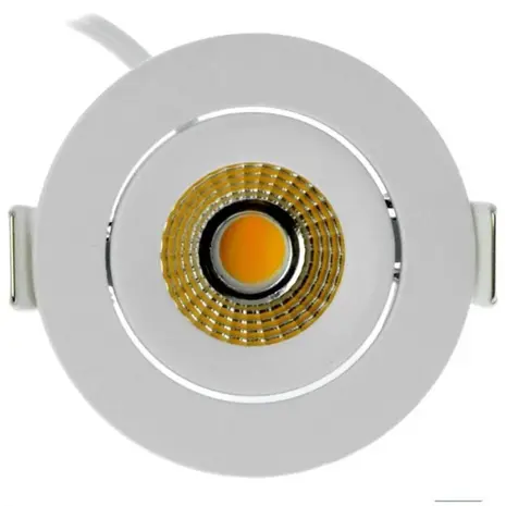 LCB LED LED-Mini-Einbaustrahler IP65 – Weiß 62 mm – 5 W 450 lm – 2700 K 827 Warmweiß | Einbaudurchmesser 52 mm – Triac dimmbar | 230V LCB LED LED-Mini-Einbaustrahler IP65 – Weiß 62 mm – 5 W 450 lm – 2700 K 827 Warmweiß | Einbaudurchmesser 52 mm – Triac dimmbar | 230V