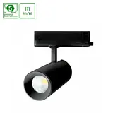 Spectrum 3-Phasen LED Schienenstrahler Andromeda – 4000 K – 25–27 W Multi-Lumen-Schalter – 170×74 mm – Schwarz Spectrum 3-Phasen LED Schienenstrahler Andromeda – 4000 K – 25–27 W Multi-Lumen-Schalter – 170×74 mm – Schwarz