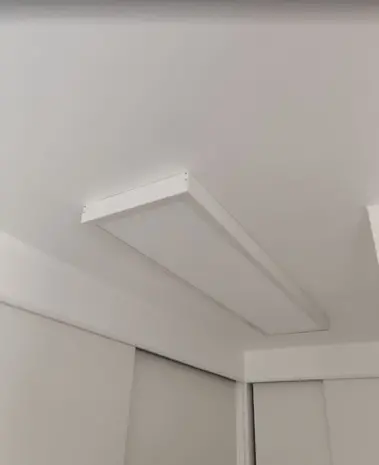 LCB LED-Beleuchtung Innovatives Design, hochwertige Technik & schnelle Lieferung! Aufputz-rahmen Weiss - für LED-Panels -120x30 cm | Schraubbar - 68mm hoch - Deckenrahmen für Backlit- und Sidelit-Paneele