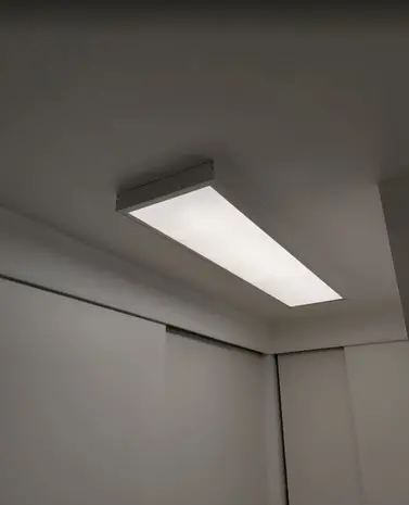 LCB LED Aufputz-Klickrahmen Weiss - für LED-Panels -120x30 cm | 68mm hoch - Deckenrahmen für Backlit- und Sidelit-Paneele LCB LED Aufputz-Klickrahmen Weiss - für LED-Panels -120x30 cm | 68mm hoch - Deckenrahmen für Backlit- und Sidelit-Paneele