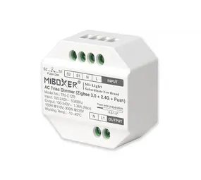 Mi-Light – Smarte LED-Steuerung und intelligente Beleuchtung LED-Einbau-Dimmmodul - Smarthome-Dimmer - 300W - AC Triac dimmbar | Miboxer - Tuya - Zigbee 3.0 - RF 2.4GHz Bedienbar Mi-Light – Smarte LED-Steuerung und intelligente Beleuchtung LED-Einbau-Dimmmodul - Smarthome-Dimmer - 300W - AC Triac dimmbar | Miboxer - Tuya - Zigbee 3.0 - RF 2.4GHz Bedienbar