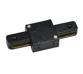 LCB LED-Beleuchtung Innovatives Design, hochwertige Technik & schnelle Lieferung! 1-Phasen Stromschienen-Zubehör | Kupplungsstück - Verbindungsstück gerade - I-Verbinder - Schwarz