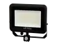 LED-Außenleuchte - Schwarz - Floodlight Strahler IP65 -   100W 10.000Lm - 4000K  840 Kaltweiß  | Bewegungsmelder - 3 Jahr Garantie - Ersetzt 250W