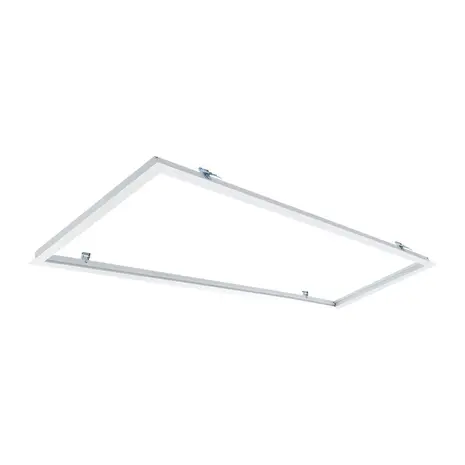 LCB LED-Beleuchtung Innovatives Design, hochwertige Technik & schnelle Lieferung! Unterputz Deckenrahmen 120x30cm - Weiß | Ideal für Side- und Backlit LED Panels in Gipsdecken