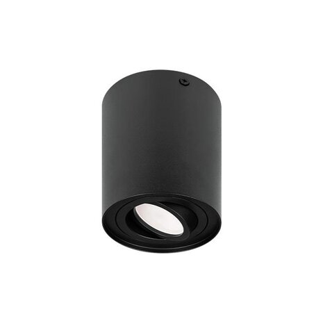 Led line: Erstklassiges Lichtdesign LED Deckenspot - Tube rund - Schwarz - mit GU10 Fassung - schwenkbar - exkl. LED Spot