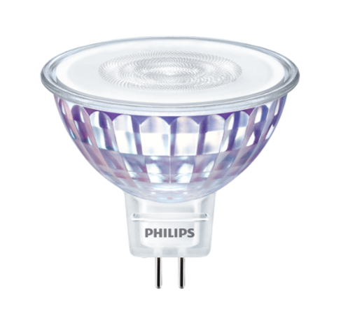 Philips LED Spot 12V - GU5.3 MR16 Fassung - 7,5W 621Lm - Glas - DTW 922-927 Dim To Warm | CRI 95 Beste Farbwiedergabe - Dimtone Dimmbar - Ersetzt 50W