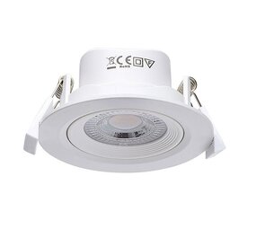 LED Einbauspot - 7W 690Lm - Weiss 82MM - 3000K 830 Warmweiß | Schwenkbar Sägegr. - Ø74mm - Entspricht 50W LED Einbauspot - 7W 690Lm - Weiss 82MM - 3000K 830 Warmweiß | Schwenkbar Sägegr. - Ø74mm - Entspricht 50W