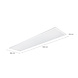 MAZDA Leuchten – Qualität, Design und Energieeffizienz LED Panel 120x30cm - Backlit Plus  G2 RC009B 34S OC - 28W 3400Lm - 4000K 840 Neutralweiß |  UGR19 Prisma - 2 Jahr Garantie
