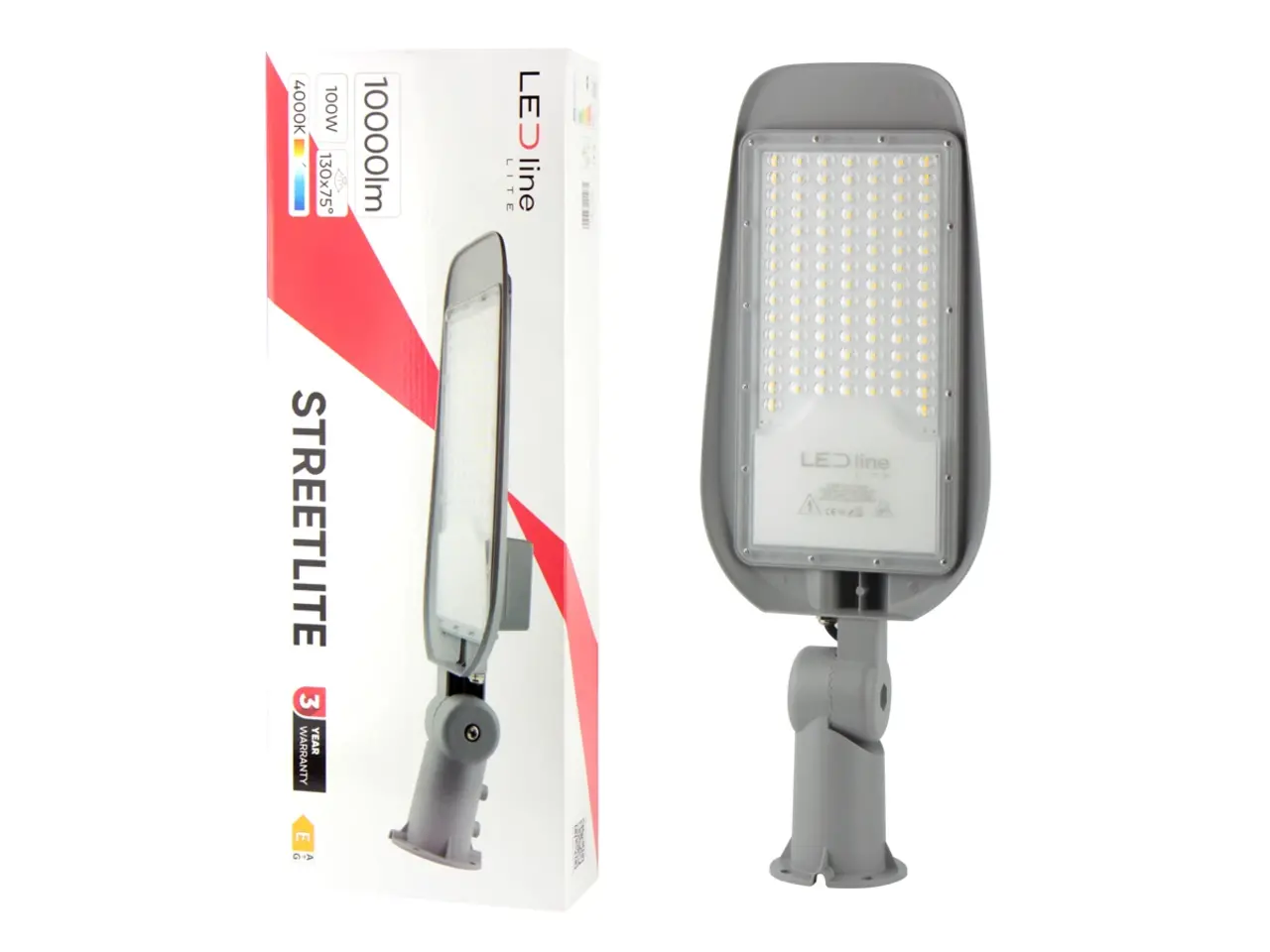 Led line: Erstklassiges Lichtdesign LED Straßenlaterne IP65 - 100W 10.000 Lumen - 4000K Tageslichtweiß