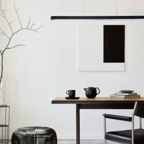 LCB Pendelleuchte 120cm Balken LED - 30W 3000Lm - Schwarz - CCT-Schalter (3000/4000/6500K) - Nicht dimmbar LCB Pendelleuchte 120cm Balken LED - 30W 3000Lm - Schwarz - CCT-Schalter (3000/4000/6500K) - Nicht dimmbar