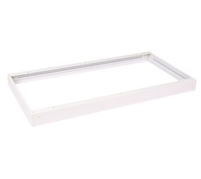 LCB LED-Beleuchtung Innovatives Design, hochwertige Technik & schnelle Lieferung! Aufputz-Klickrahmen Weiß - 120x60 cm | 42MM Schraublose Befestigung Decken montage - Geeignet für LED panelen