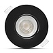 Modee Lighting LED inbouwspot Zwart- 4,9W vervangt 41W - 480lm - 4000K - Kantelbaar - Niet Dimbaar - D90xH22mm