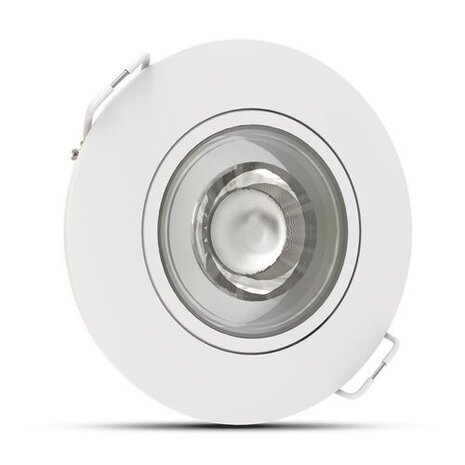 Modee Lighting LED inbouwspot Wit- 4,8W - 420lm - 4000K - Kantelbaar - Niet Dimbaar - D80xH32mm