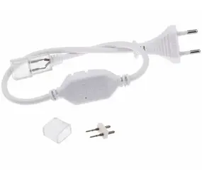 LCB LED-Beleuchtung Innovatives Design, hochwertige Technik & schnelle Lieferung! Netzanschluss 230V für LED Lichtschlauch 7MM Pro V3 | Zubehör – Typ V3 60 LEDs/m – EU-Stecker