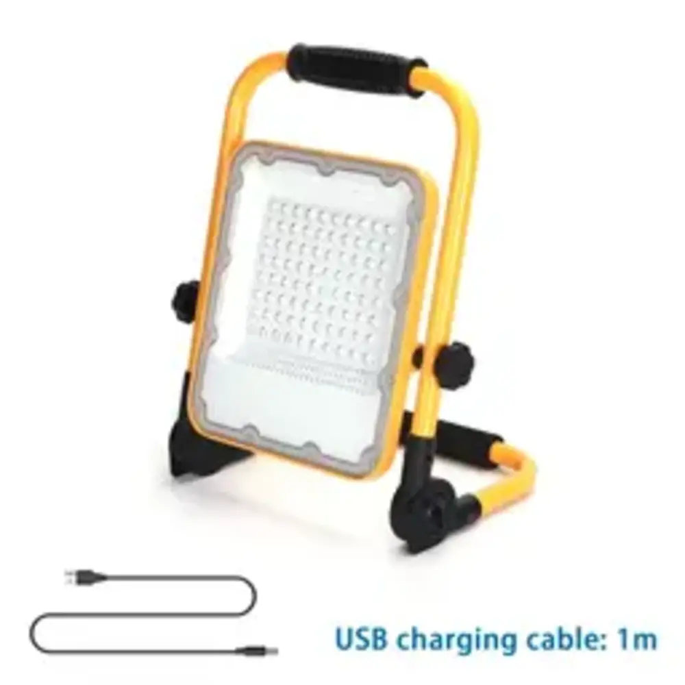 Aigostar LED-Leuchten Wiederaufladbare LED-Arbeitsleuchte IP65 – 50 W, 1400 Lumen – 6500 K Tageslichtweiß – Bis zu 12 Stunden Betriebszeit