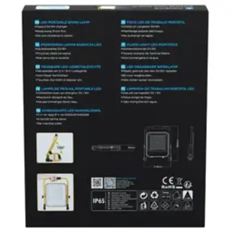 Aigostar Wiederaufladbare LED-Arbeitsleuchte IP65 – 100 W, 2400 Lumen – 6500 K Tageslichtweiß – Bis zu 12 Stunden Betriebszeit Aigostar Wiederaufladbare LED-Arbeitsleuchte IP65 – 100 W, 2400 Lumen – 6500 K Tageslichtweiß – Bis zu 12 Stunden Betriebszeit