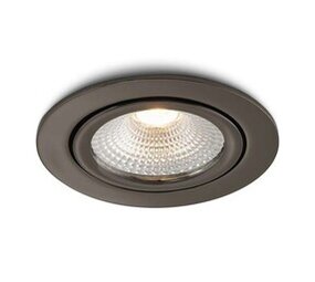 LCB LED-Beleuchtung Innovatives Design, hochwertige Technik & schnelle Lieferung! LED-Einbaustrahler 85 mm – IP54 Gun Metal – 5 W 450 lm – 2700 K Warmweiß | Geeignet für Badezimmer. Ausschnittgröße 75 mm – Dimmbar 230 V
