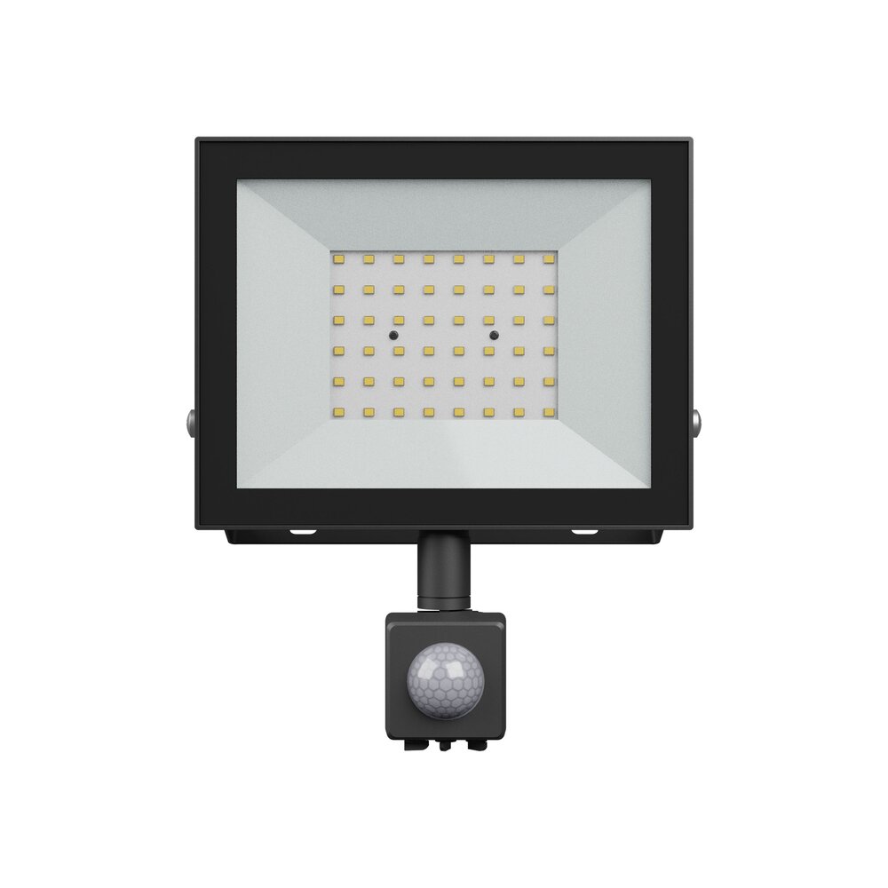 Spectrum Led-Scheinwerfer Aluminium Schwarz 50W 4300lm 100D - 840 Kaltweiß | IP44 - Bewegungs- Und Lichtsensor - Symmetrisch Spectrum Led-Scheinwerfer Aluminium Schwarz 50W 4300lm 100D - 840 Kaltweiß | IP44 - Bewegungs- Und Lichtsensor - Symmetrisch