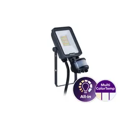 Philips | Offizieller Philips-Vertriebspartner LED-Scheinwerfer Ledinaire BVP167 10W 1200lm 110D - 830-840-865 CCT | IP65 - Bewegungs- und Lichtsensor - Symmetrisch