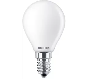 Philips | Offizieller Philips-Vertriebspartner Corepro LED Lustre E14 Ball Matt 4,3W 470lm - 827 Sehr Warmweiß | Ersetzt 40W
