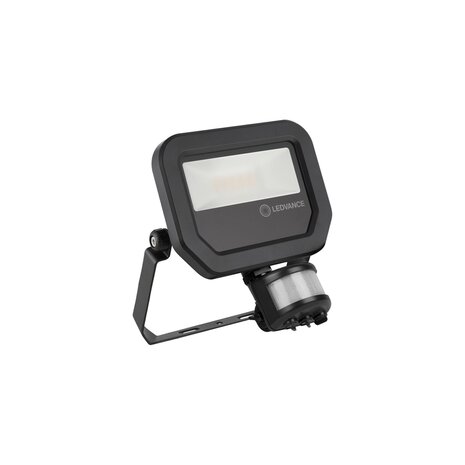 Ledvance LED-Scheinwerfer Sensor GEN 3 Schwarz 10W 1200lm 100D - 840 Kaltweiß | IP65 - Bewegungs- und Lichtsensor - Symmetrisch