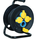 Technik Kabeltrommel 50m - 4-fach H07RN-F IP44 16A - 3x1,5mm² - Industriequalität Technik Kabeltrommel 50m - 4-fach H07RN-F IP44 16A - 3x1,5mm² - Industriequalität