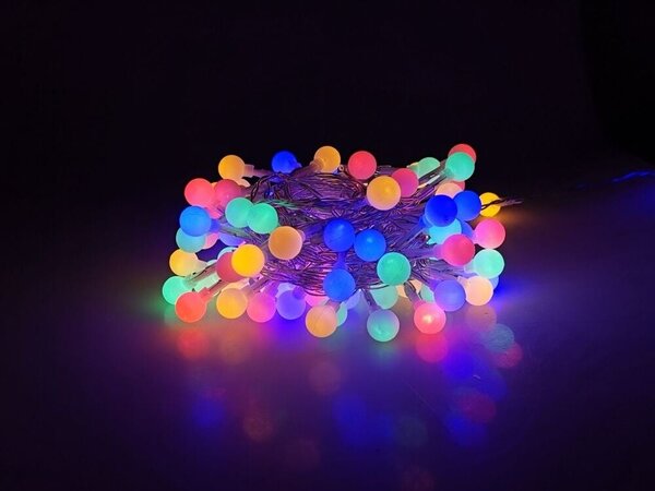 Modee Lighting LED-Weihnachtsgirlande - 100 LEDs - 10 Meter - 10 cm - Mehrfarbig - Mit Adapter