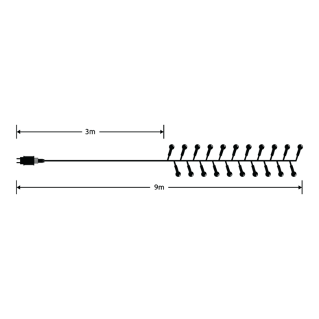 Modee Lighting Weihnachtsbeleuchtung LED Cluster 6m 576LED - IP44
