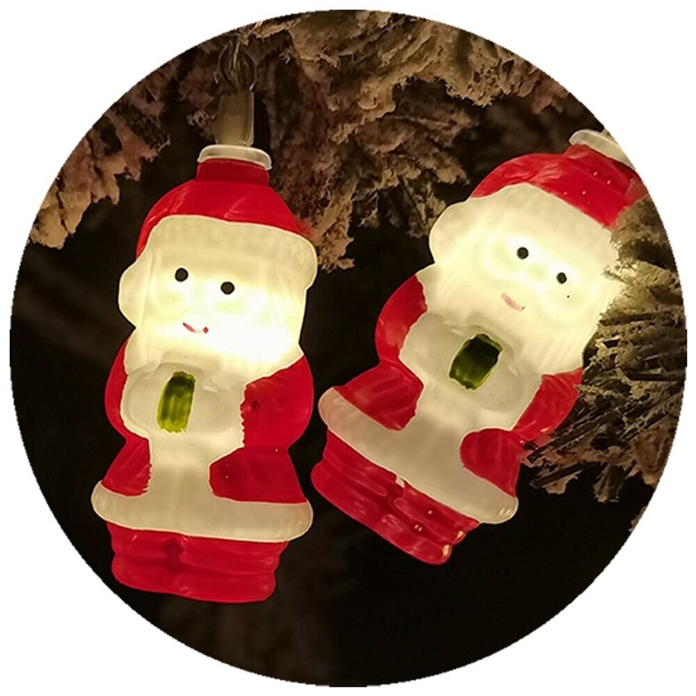 LED Weihnachtsgirlande - 10 LEDs - 1,35 Meter - 15 cm - Warmweiß - Batteriebetrieben