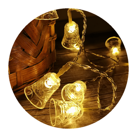 Warmweiße Weihnachtsbeleuchtung - 5 Meter - 50 LEDs - IP44 Warmweiße Weihnachtsbeleuchtung - 5 Meter - 50 LEDs - IP44