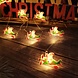 Weihnachtslichterkette mit Weihnachtsmännern - 1,2 Meter - 10 LEDs - Batteriebetrieben