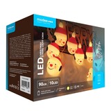 Modee Lighting Weihnachtslichterkette Schneemann - 1,2 Meter - 10 LEDs - Batteriebetrieben