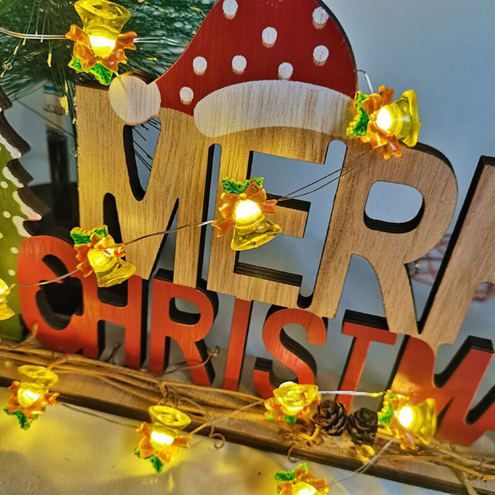 Weihnachtslichterkette Glocke - 1,2 Meter - 10 LEDs - Warmweiß - Batterie Weihnachtslichterkette Glocke - 1,2 Meter - 10 LEDs - Warmweiß - Batterie