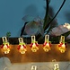 Weihnachtsglöckchen-Lichterkette mit LED-Clips - 1,2 Meter - 10 LEDs - Warmweiß