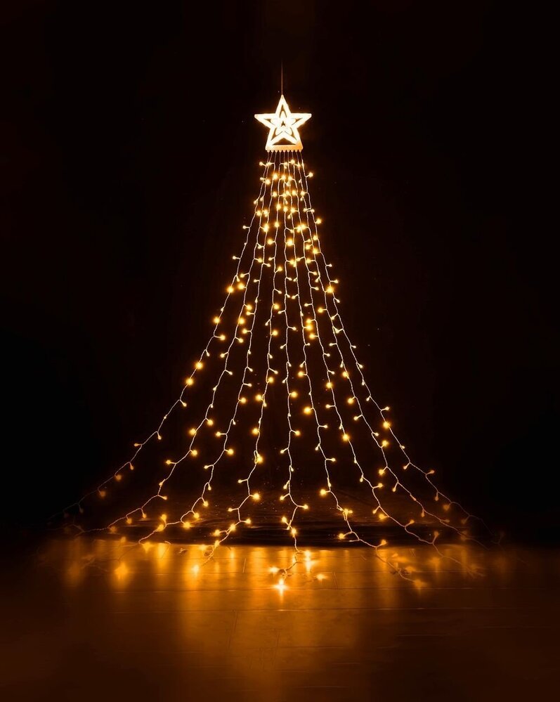 Modee Lighting Weihnachtsstern Warmweiß - 3 Meter - 300 LEDs - IP44