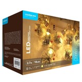 Modee Weihnachtslichterkette mit Glühbirnen - 3 Meter - 10 LEDs - Warmweiß