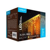 Modee LED Eiszapfenlicht mit Adapter - erweiterbar - 200 LEDs - 4 Meter - Höhe 70 cm - warmweiß Modee LED Eiszapfenlicht mit Adapter - erweiterbar - 200 LEDs - 4 Meter - Höhe 70 cm - warmweiß