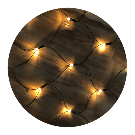 Modee Lighting Weihnachtslichternetz LED - 2x2 Meter - 144 LEDs - Warmweiß