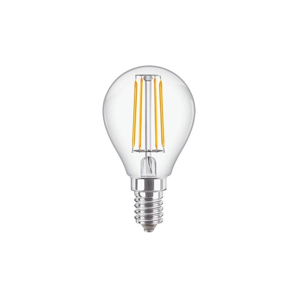 Philips Corepro LED Lustre E14 Kugel Fadenlampe Klar 4.3W 470lm - 827 Extra Warmweiß | Ersatz für 40W