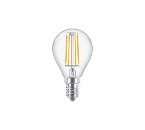 Philips | Offizieller Philips-Vertriebspartner Corepro LED Lustre E14 Kugel Fadenlampe Klar 4.3W 470lm - 827 Extra Warmweiß | Ersatz für 40W