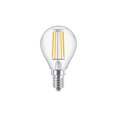 Philips | Offizieller Philips-Vertriebspartner Corepro LED Lustre E14 Kugel Fadenlampe Klar 4.3W 470lm - 827 Extra Warmweiß | Ersatz für 40W