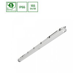 Spectrum LED Feuchtraumleuchte IP66 – 40-80W 6000-13200Lm – 865 Tageslichtweiß | 150cm – Multi Lumen Einstellbar – IK10 – Limea Pro Hermetic