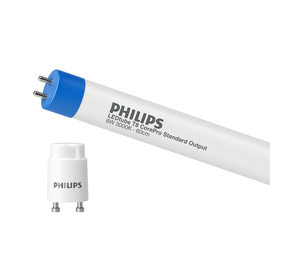 Philips | Offizieller Philips-Vertriebspartner LED Röhre T8 CorePro (EM/Mains) Standard Output 8W 750lm - 830 Warmweiß | 60cm - Ersatz für 18W
