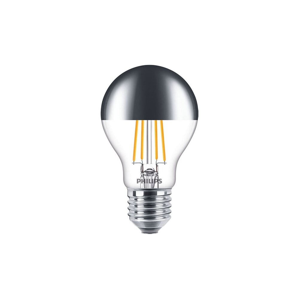 Philips | Offizieller Philips-Vertriebspartner Classic LED Glühbirne E27 Birne Spiegel 7.2W 650lm - 827 Extra Warmweiß | Dimmbar - Ersatz für 60W