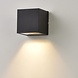 Artdelight  LED Wandleuchte Down IP54 - Schwarz DICE Square 100MM | 1x GU10 Fassung